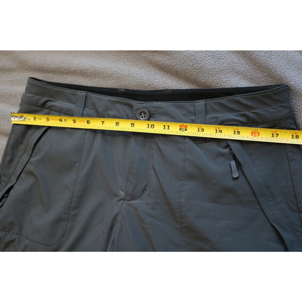 EDDIE BAUER Insulated Pants Womens Petite 12 Gray Faux Fleece Lined Cargo Hiking - Picture 7 of 14